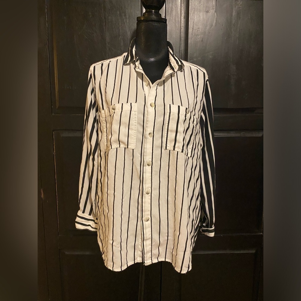 American Apparel shirt stripped in men’s size small.